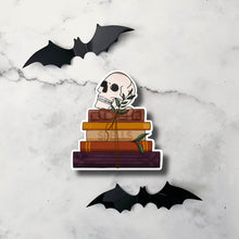 Load image into Gallery viewer, Skull Bookstack Sticker