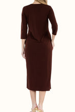 Load image into Gallery viewer, Celeste Full Size Round Neck Midi Dress