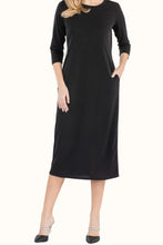 Load image into Gallery viewer, Celeste Full Size Round Neck Midi Dress