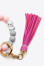 Load image into Gallery viewer, Multicolored Beaded Fringe Keychain