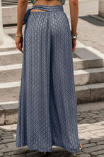 Load image into Gallery viewer, Printed Tied Wide Leg Pants