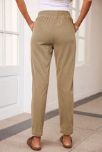 Load image into Gallery viewer, Drawstring Straight Pants with Pockets