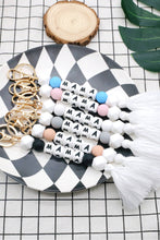 Load image into Gallery viewer, Letter Tassel Keychain