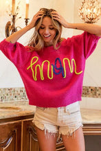Load image into Gallery viewer, BiBi MOM Contrast Round Neck Sweater