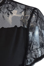 Load image into Gallery viewer, Lace Detail Round Neck Short Sleeve Bodysuit