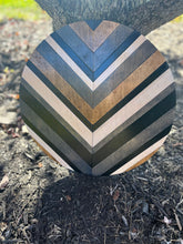 Load image into Gallery viewer, 18 Inch Grey & Brown Barn Quilt Wall Art