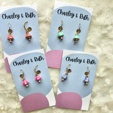 Load image into Gallery viewer, Mini Mushroom Huggie Earrings
