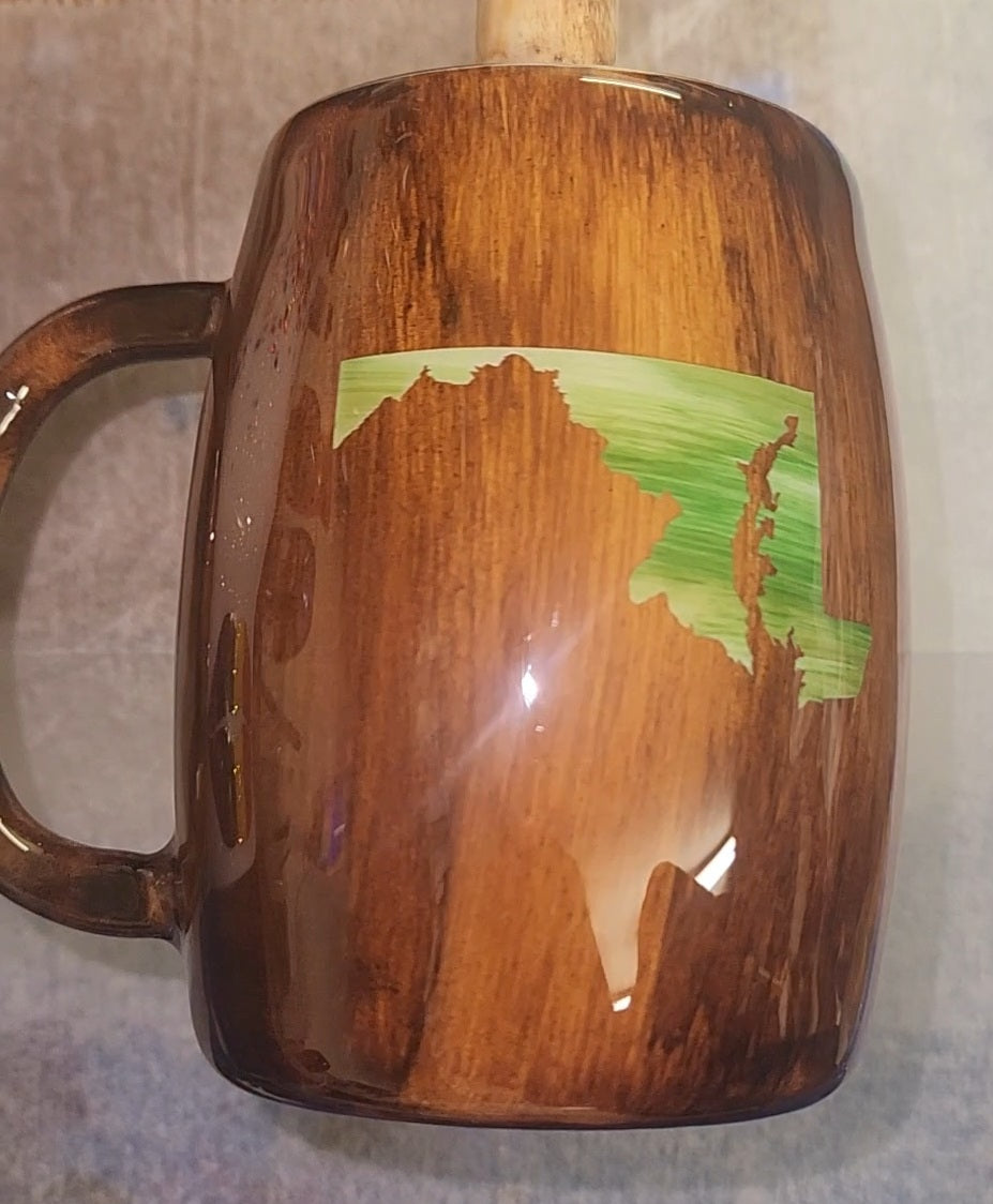 MD Woodgrain Mug, 14 oz.