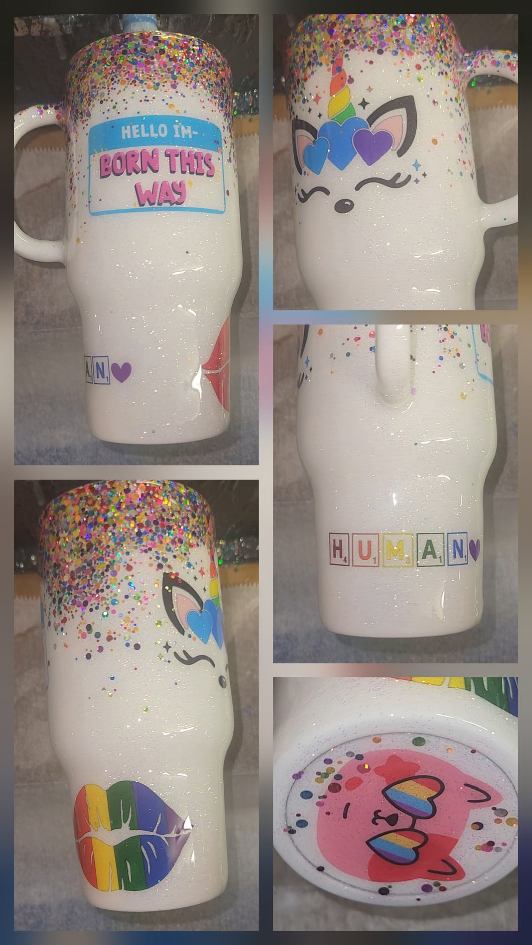 Pride Tumbler with handle 24 oz.