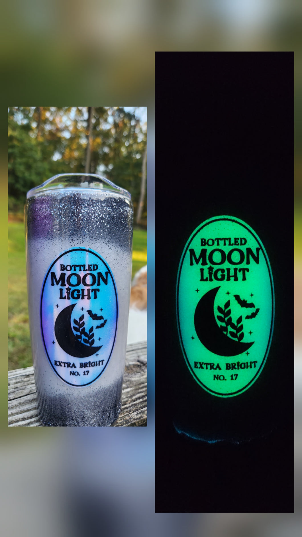 Bottled Moonlight Snow Globe Tumbler