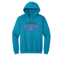 Load image into Gallery viewer, Shock basketball adult hoodie- Sapphire -logo1

