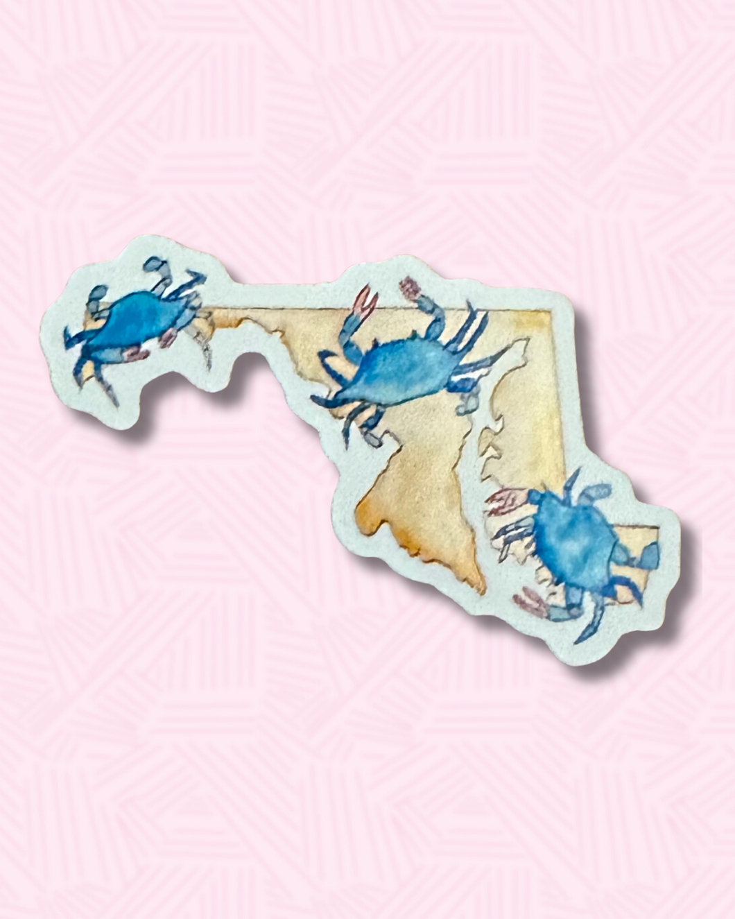 Maryland Blue Watercolor Sticker