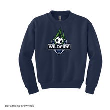 Load image into Gallery viewer, CCSC-WILDFIRE -port and co YOUTH crewneck sweatshirt-Navy
