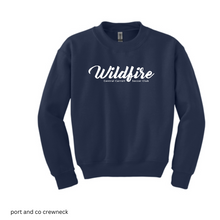 Load image into Gallery viewer, CCSC-WILDFIRE -port and co YOUTH crewneck sweatshirt-gray and pink
