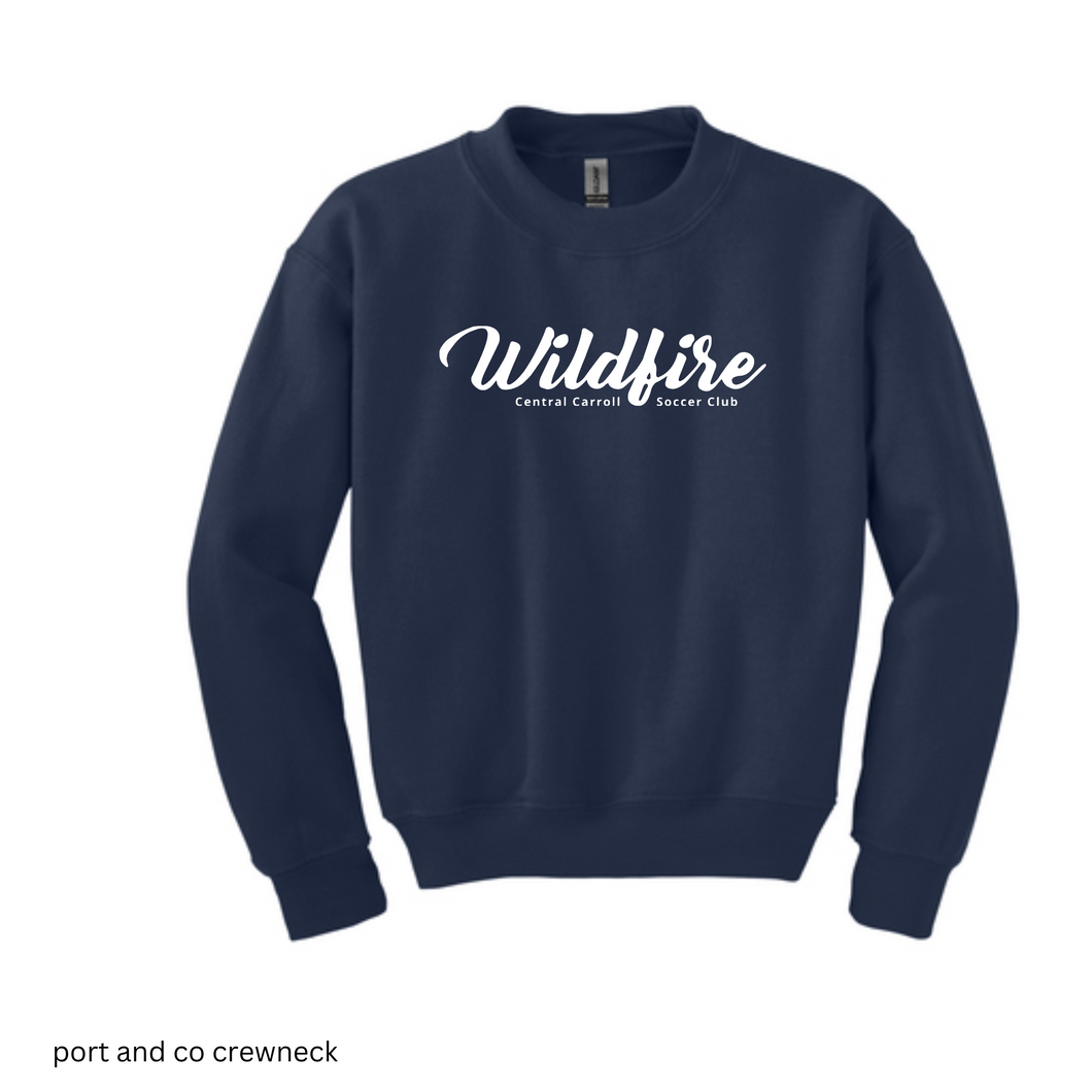 CCSC-WILDFIRE -port and co YOUTH crewneck sweatshirt-gray and pink