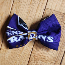 Load image into Gallery viewer, Football Flock Hair Bow
