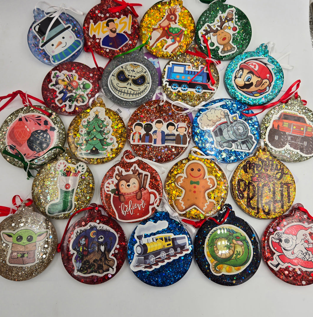 Resin ball ornaments