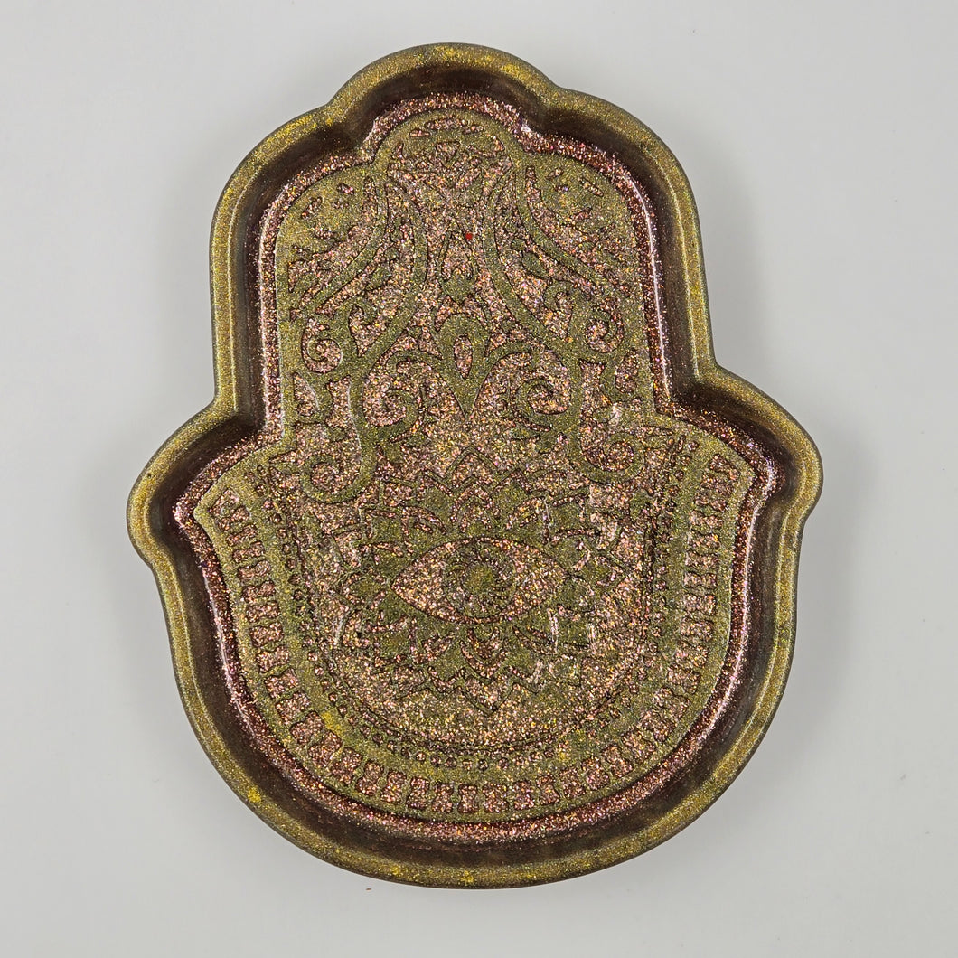 Gold hamsa hand