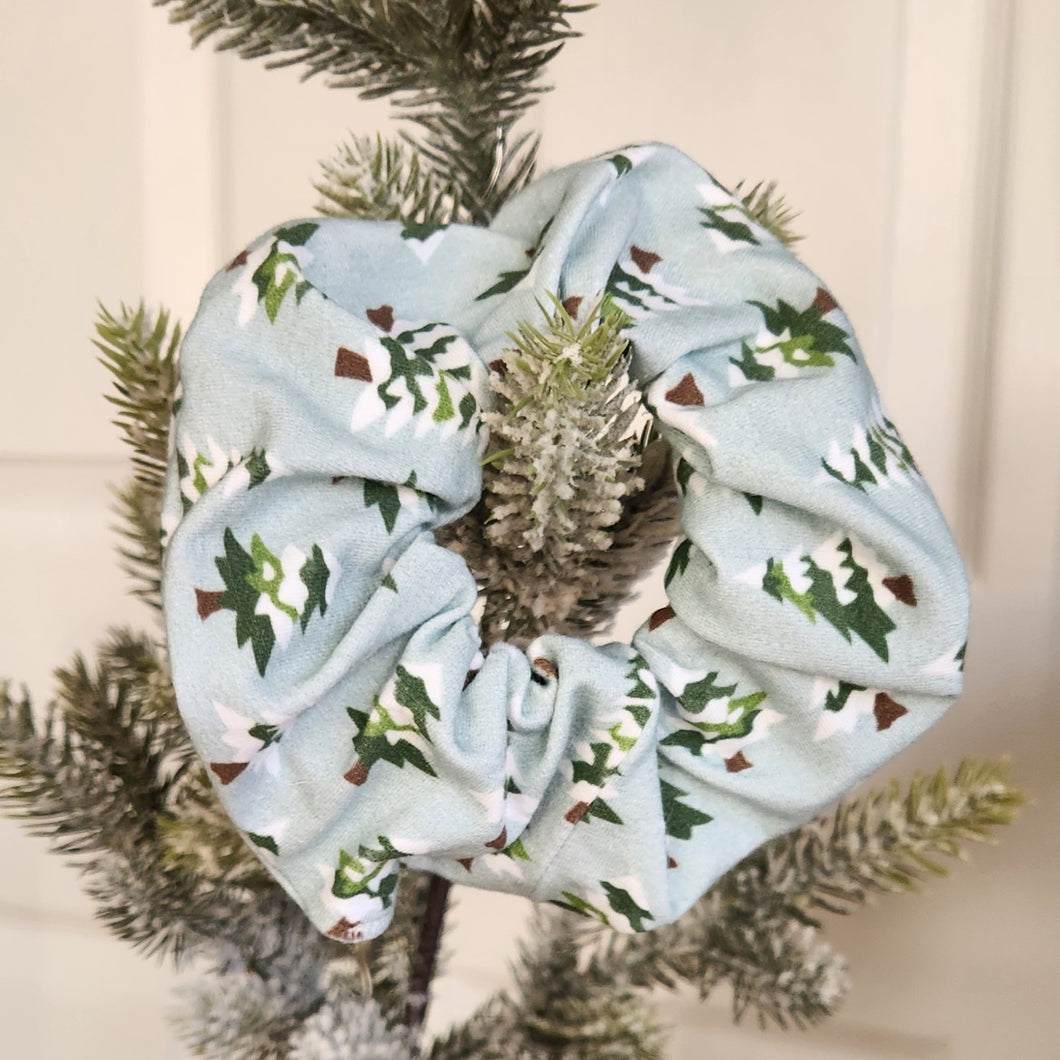 Snowy Trees Scrunchie