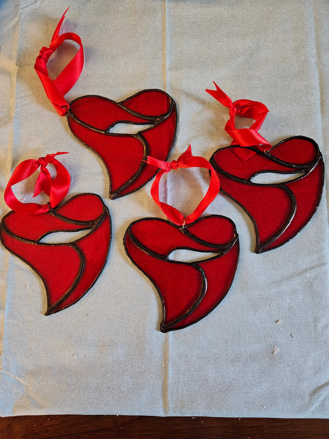 Stained Glass Heart Suncatcher