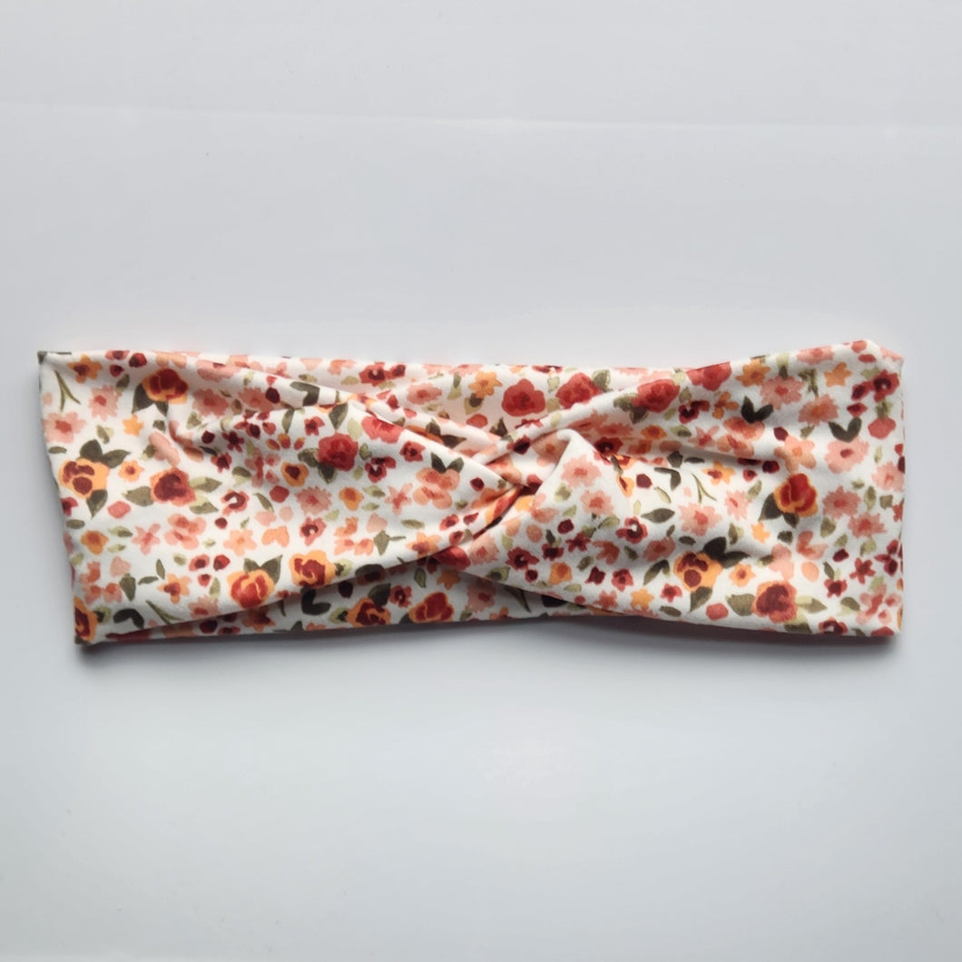 Autumn Floral Soft Stretch Headband