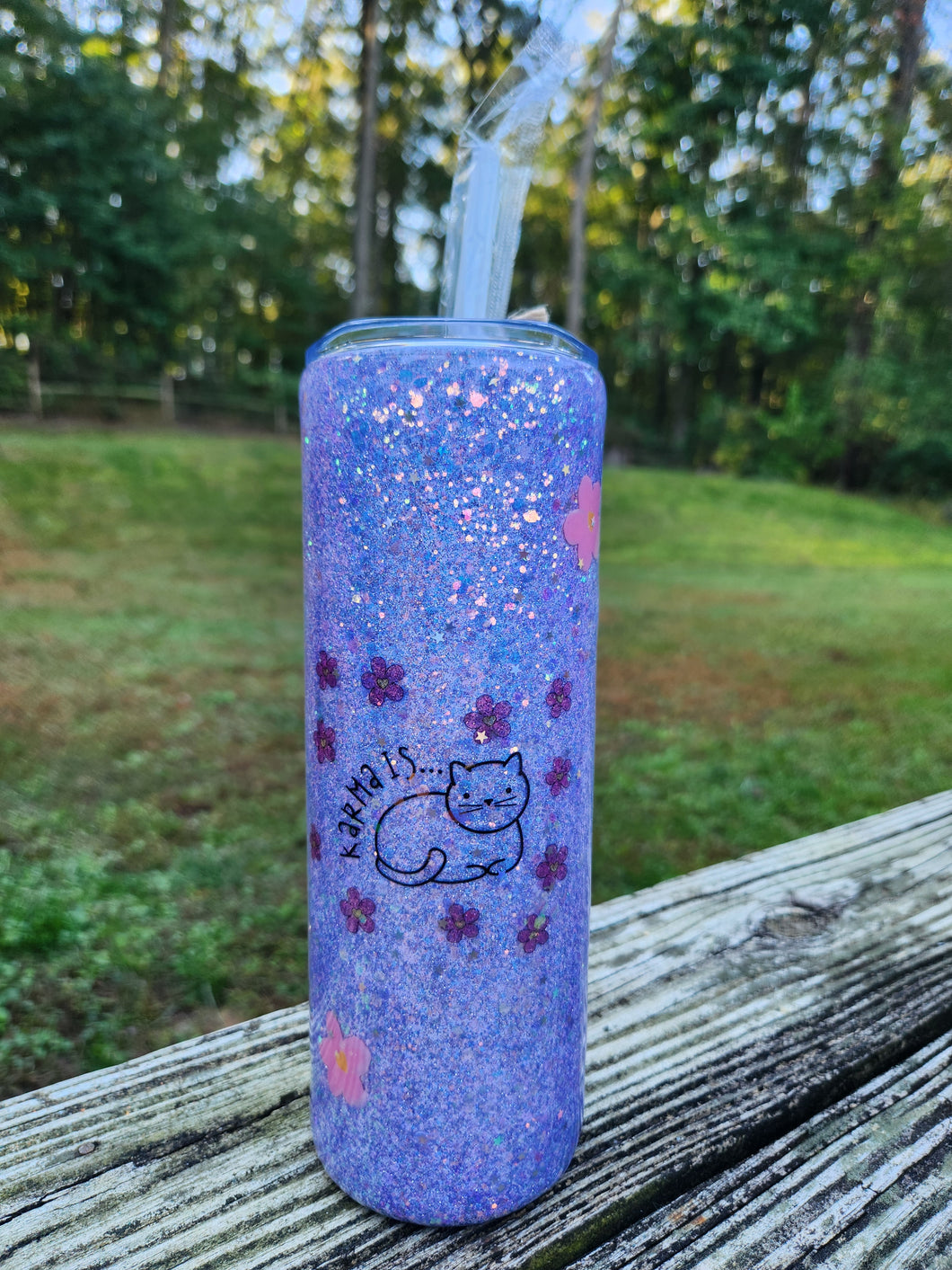 Taylor Swift Karma is a Cat Tumbler, 20 oz.