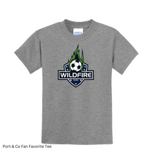 Load image into Gallery viewer, CCSC-WILDFIRE- Port and Co YOUTH Fan Favorite tee- heather gray
