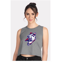 Load image into Gallery viewer, Next level crop tank- cyclones- heather gray
