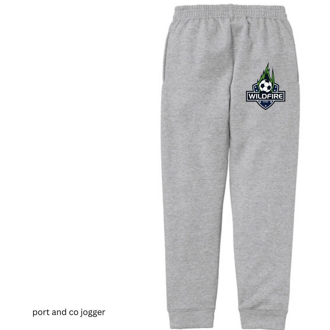 CCSC-WILDFIRE - Port & Co™ Youth Core Fleece Jogger- gray