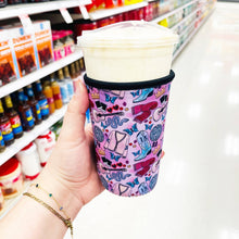 Load image into Gallery viewer, Iced Coffee Sleeve, Purple Taylor Icons : Large
