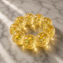 Load image into Gallery viewer, pink Feelzies™ Original Squishy Bracelet: Cotton Candy Sparkle fidget
