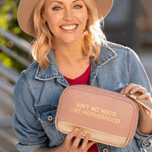 Load image into Gallery viewer, Motherhood Faux Leather Cosmetic Bag: Brown

