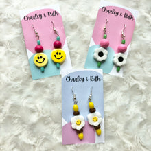 Load image into Gallery viewer, Bright Happy Face Earrings
