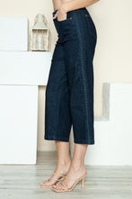 Load image into Gallery viewer, Judy Blue Full Size Side Seam Braid Detail Crop Wide Leg Jeans
