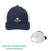 Load image into Gallery viewer, CCSC wildfire- sport tek retro trucker hat navy
