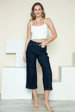 Load image into Gallery viewer, Judy Blue Full Size Side Seam Braid Detail Crop Wide Leg Jeans
