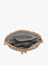 Load image into Gallery viewer, Cheetah Crossbody/Wristlet w/ Front Zip Pocket: Beige
