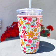 Load image into Gallery viewer, Coffee Cup Cover - Shrooms and Blooms: Small / 16oz
