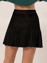 Load image into Gallery viewer, HYFVE High Waist Knit Pleated Flare Mini Skirt
