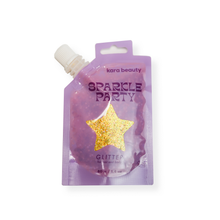 Load image into Gallery viewer, lavender SPARKLE PARTY HAIR AND BODY GEL - SINGLE PACKS: LAVENDER MOONS
