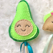 Load image into Gallery viewer, Taco, Avocado and Tomato Magic Wands
