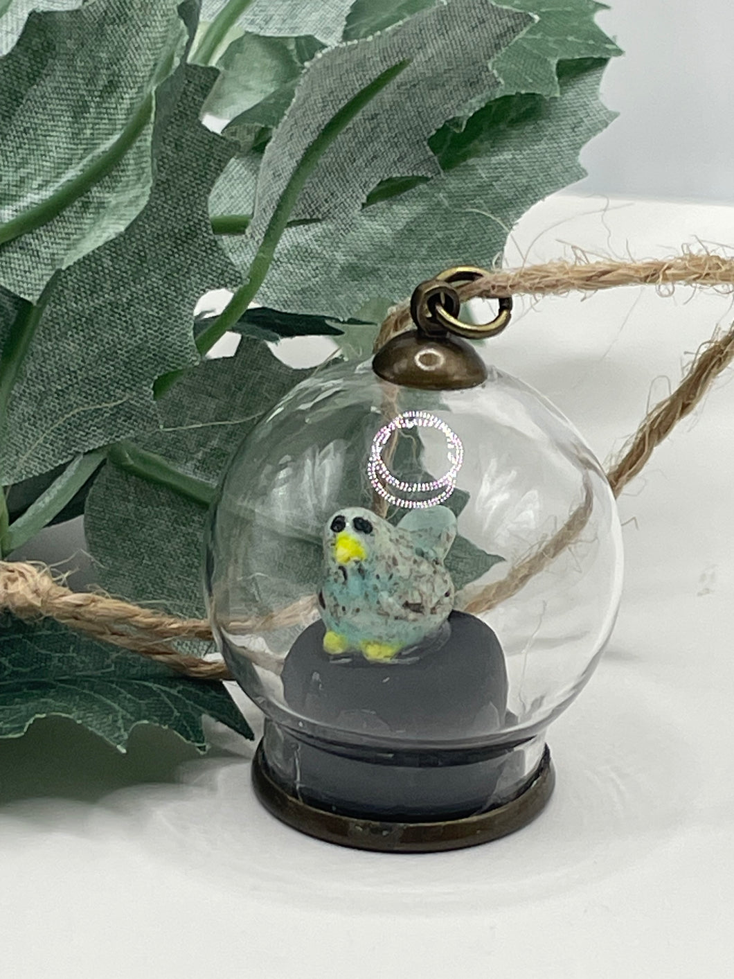 Baby Blue Bird Christmas Ornament