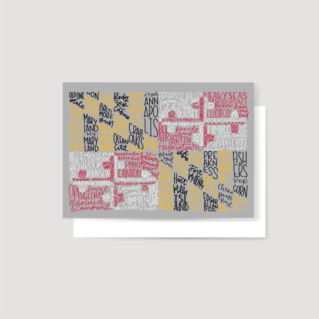 Maryland Flag Card