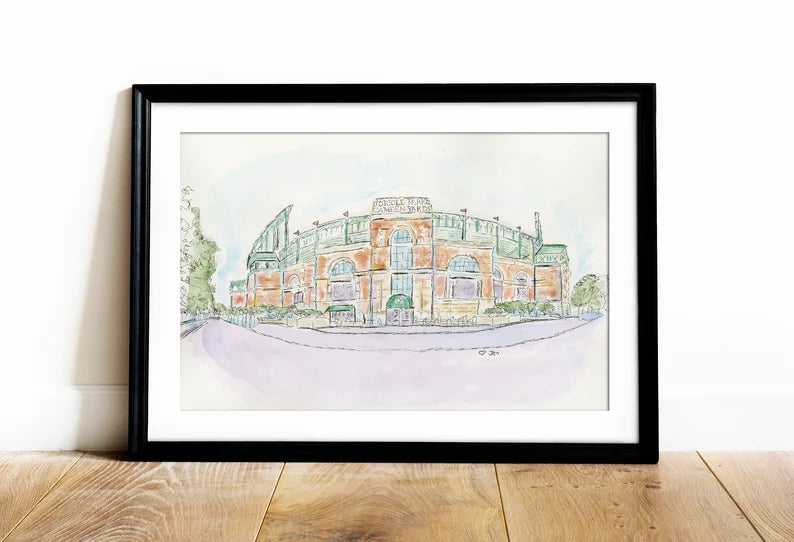 Camden Yards watercolor 8x10