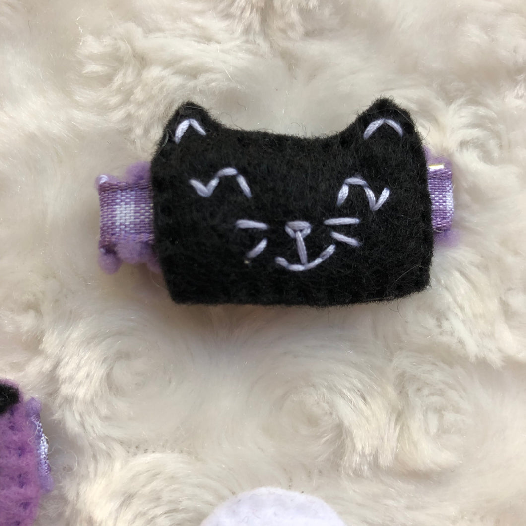 Black Cat Hair Clip