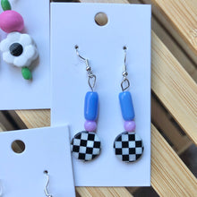 Load image into Gallery viewer, Checkerboard Dangle Earrings
