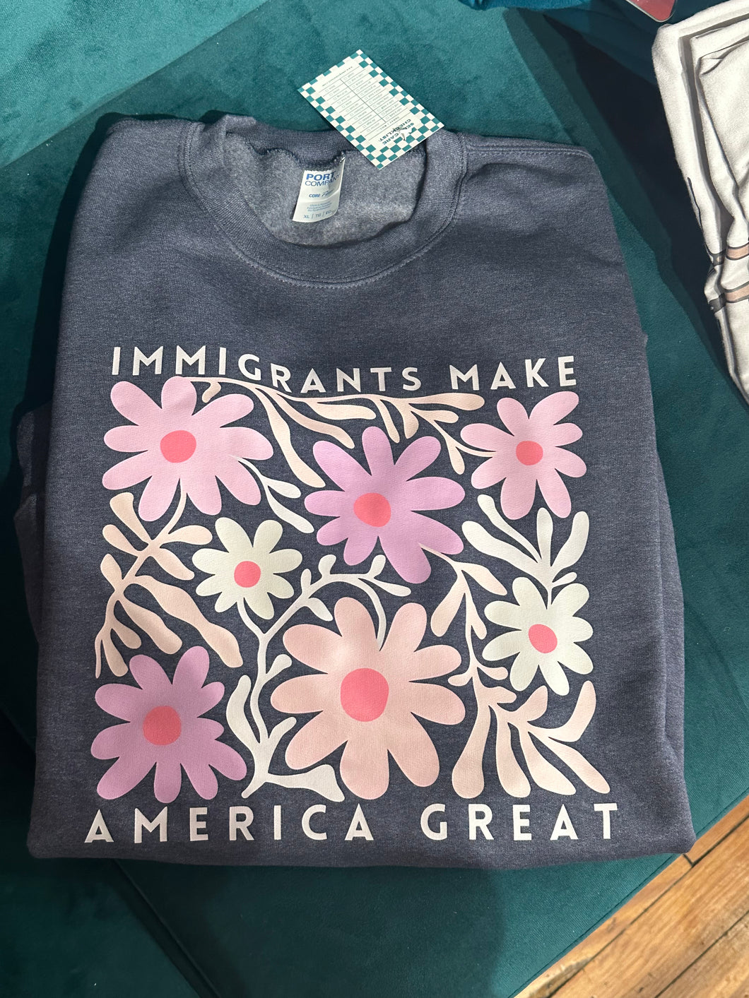 Immigrants make America great  crewneck sweatshirt