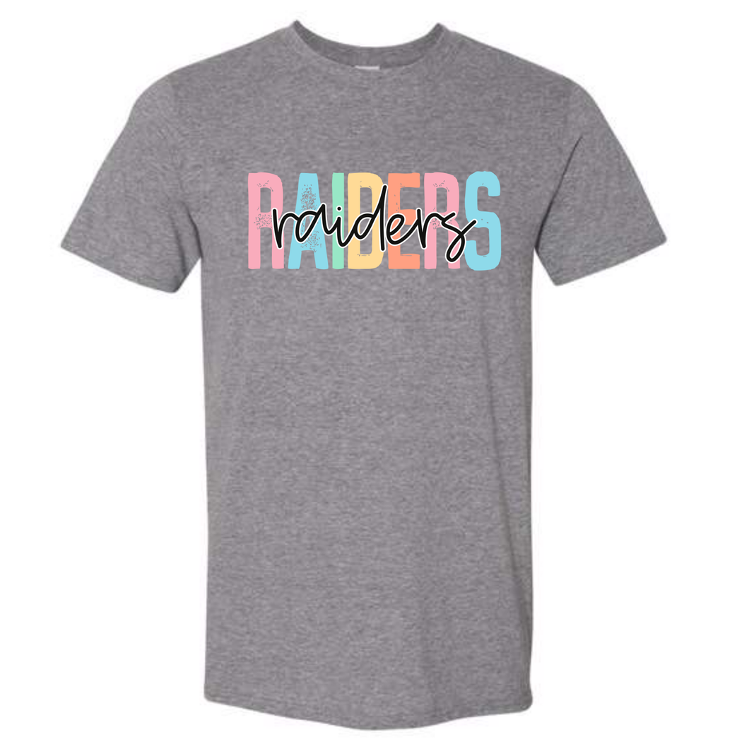 Raider apparel- pastel print- tee, long sleeve, hoodie, crewneck