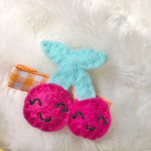 Load image into Gallery viewer, Cherry Felt Clip
