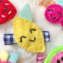 Load image into Gallery viewer, Lemon Felt Clip
